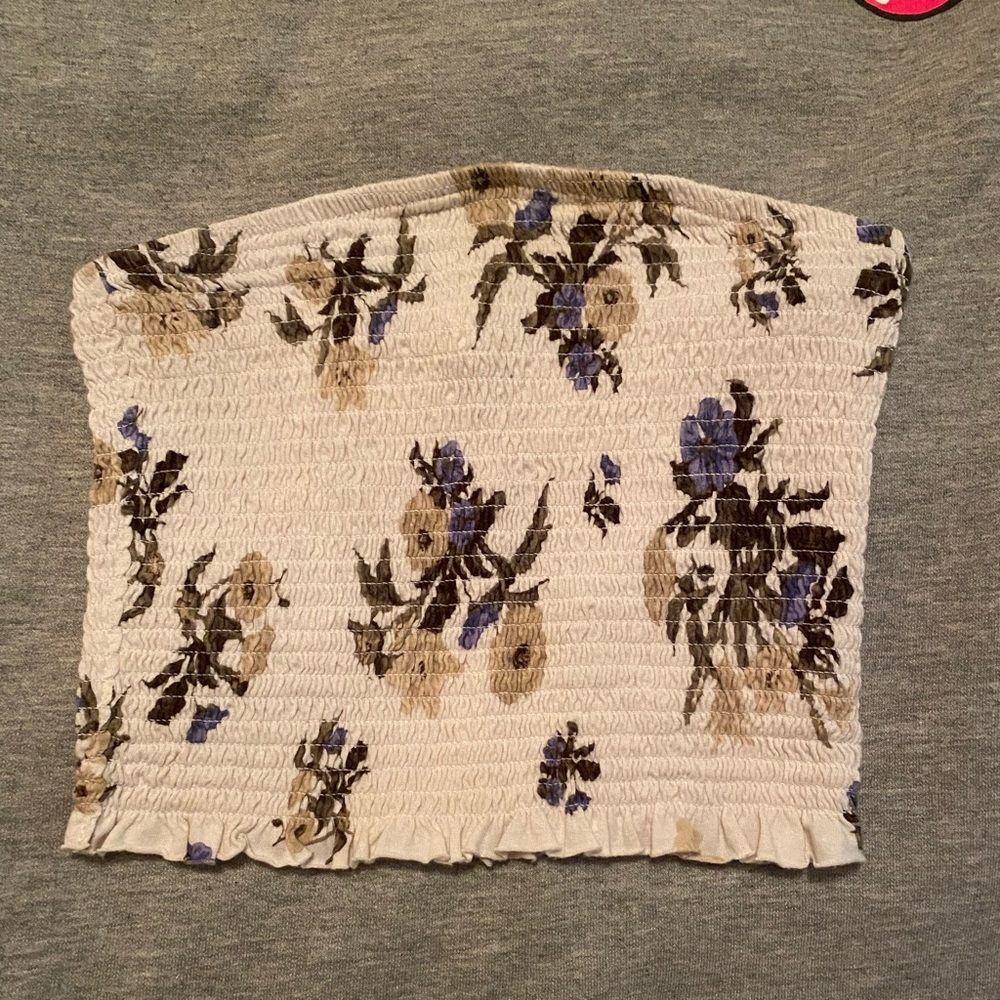 Garage floral tube top